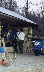 Packing at Bearfence Hut
