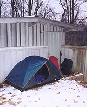 Camping at the Men's Room